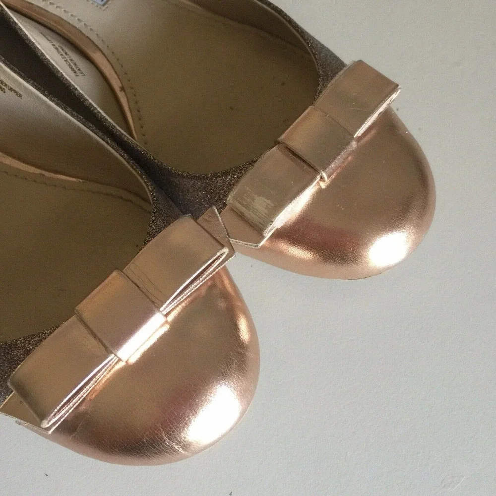 Vera Wang Lavender Louisa Ballet Flat Glitter Rose